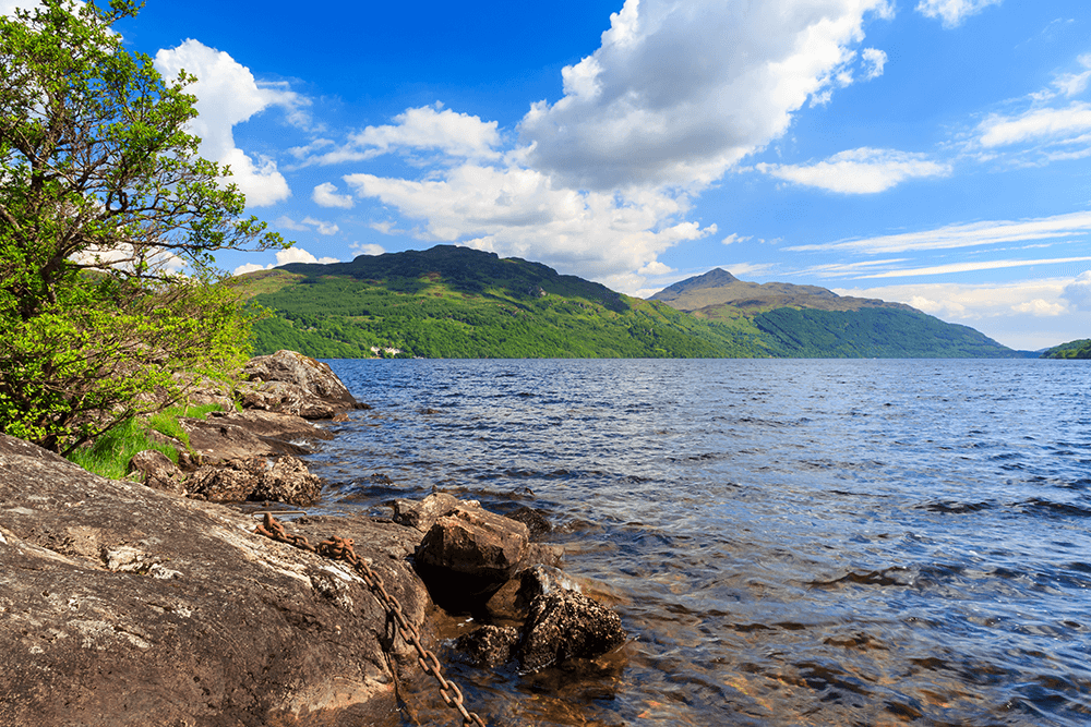 loch lomond on a sunny day